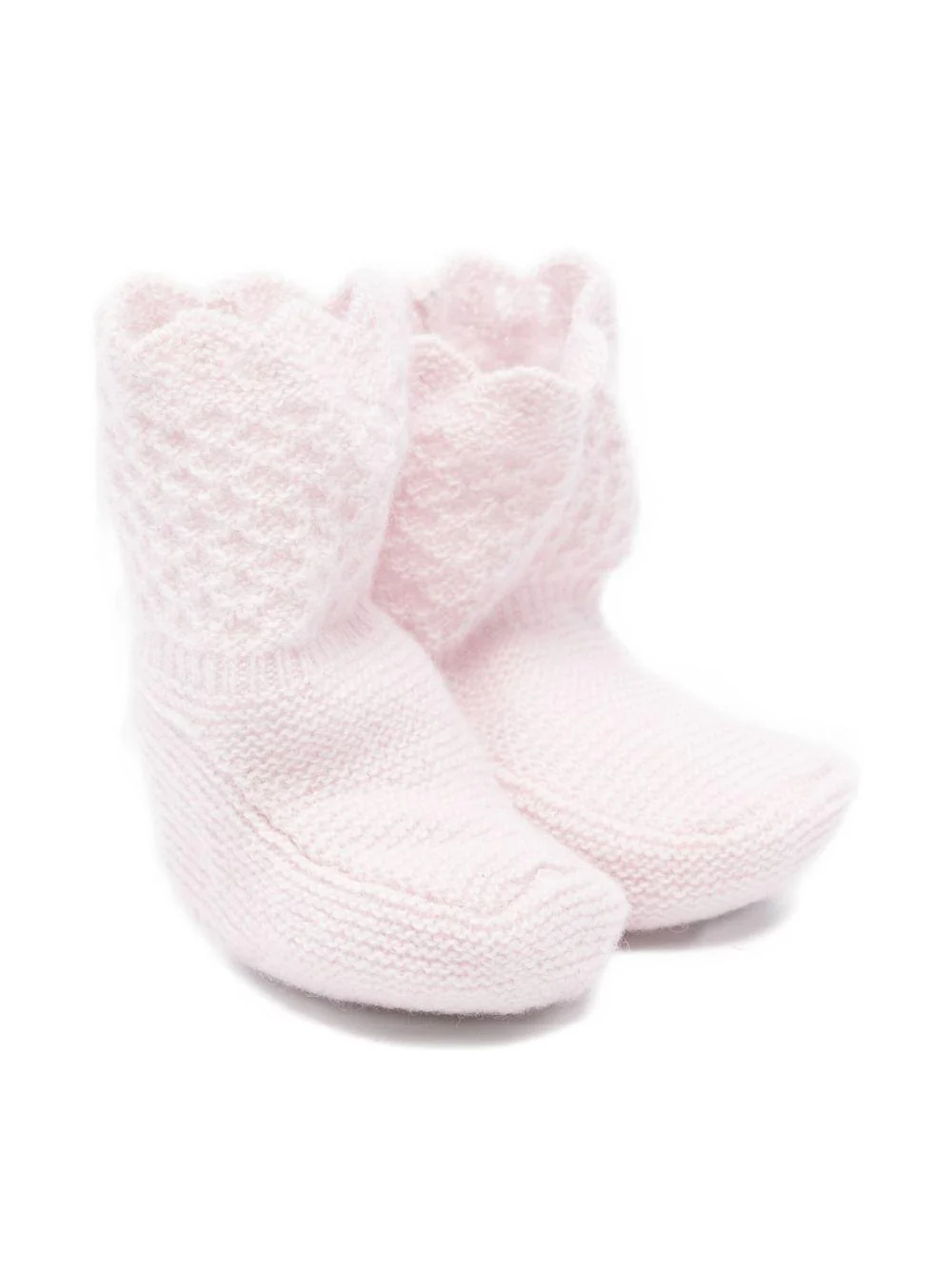 Scarpine primi passi per neonata Paz Rodríguez rosa con orlo smerlato