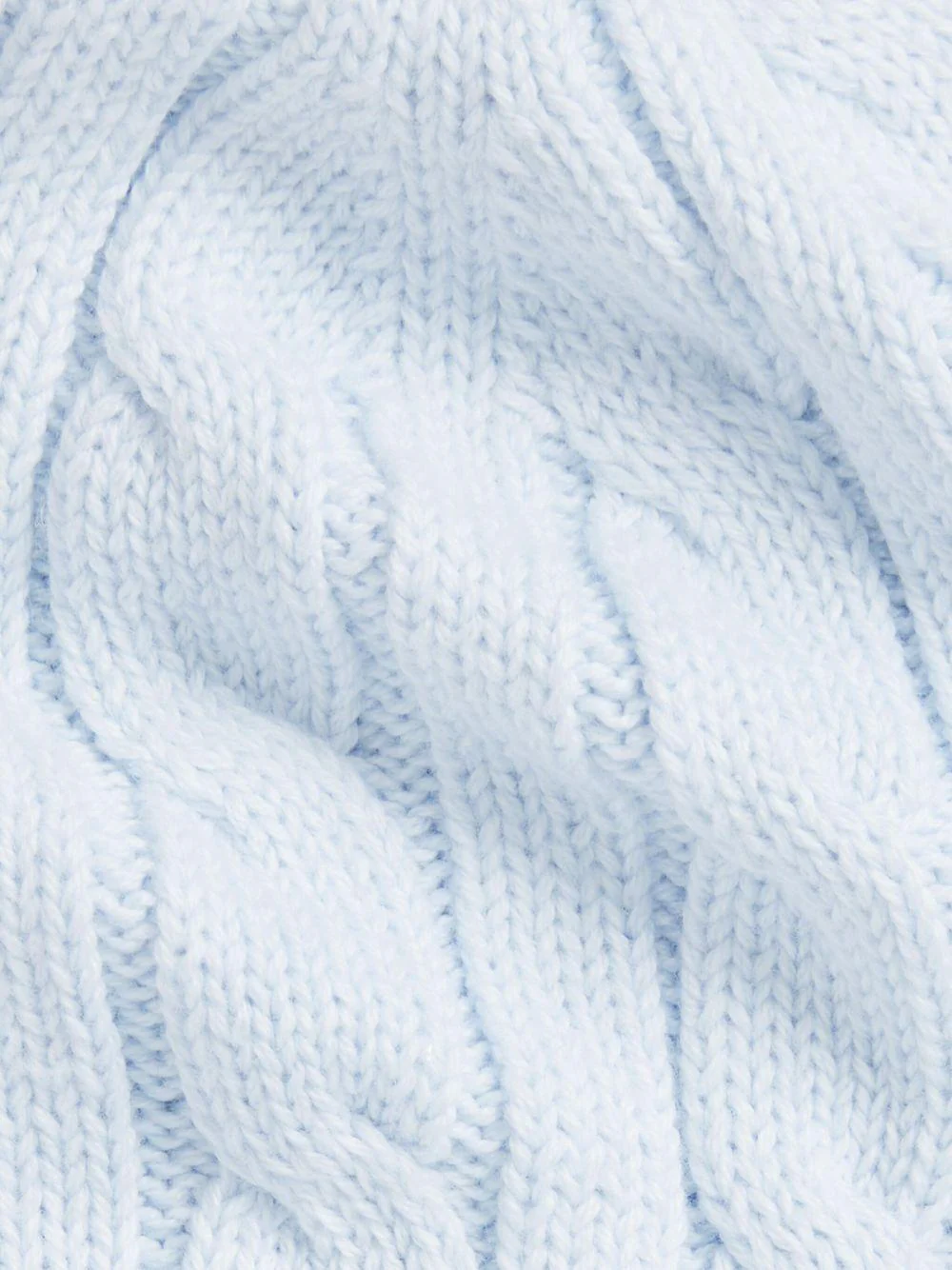 Set berretto e stivali per neonato Polo Ralph Lauren Kids azzurri con polsini a coste - Image 2