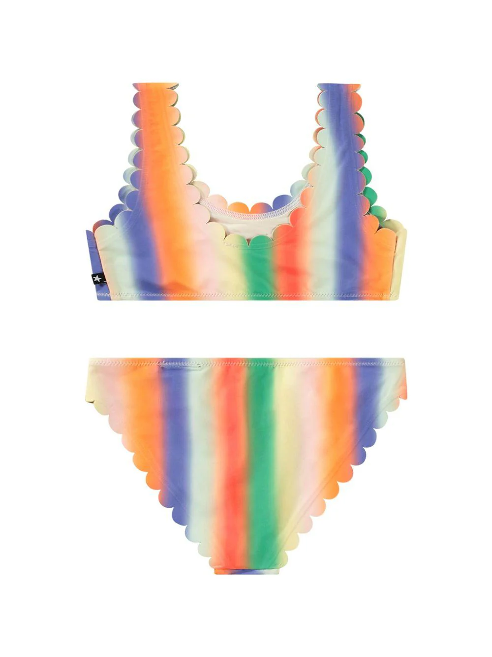 Set bikini per bambina Molo multicolor Nolina con stampa arcobaleno e vita elasticizzata - Image 2