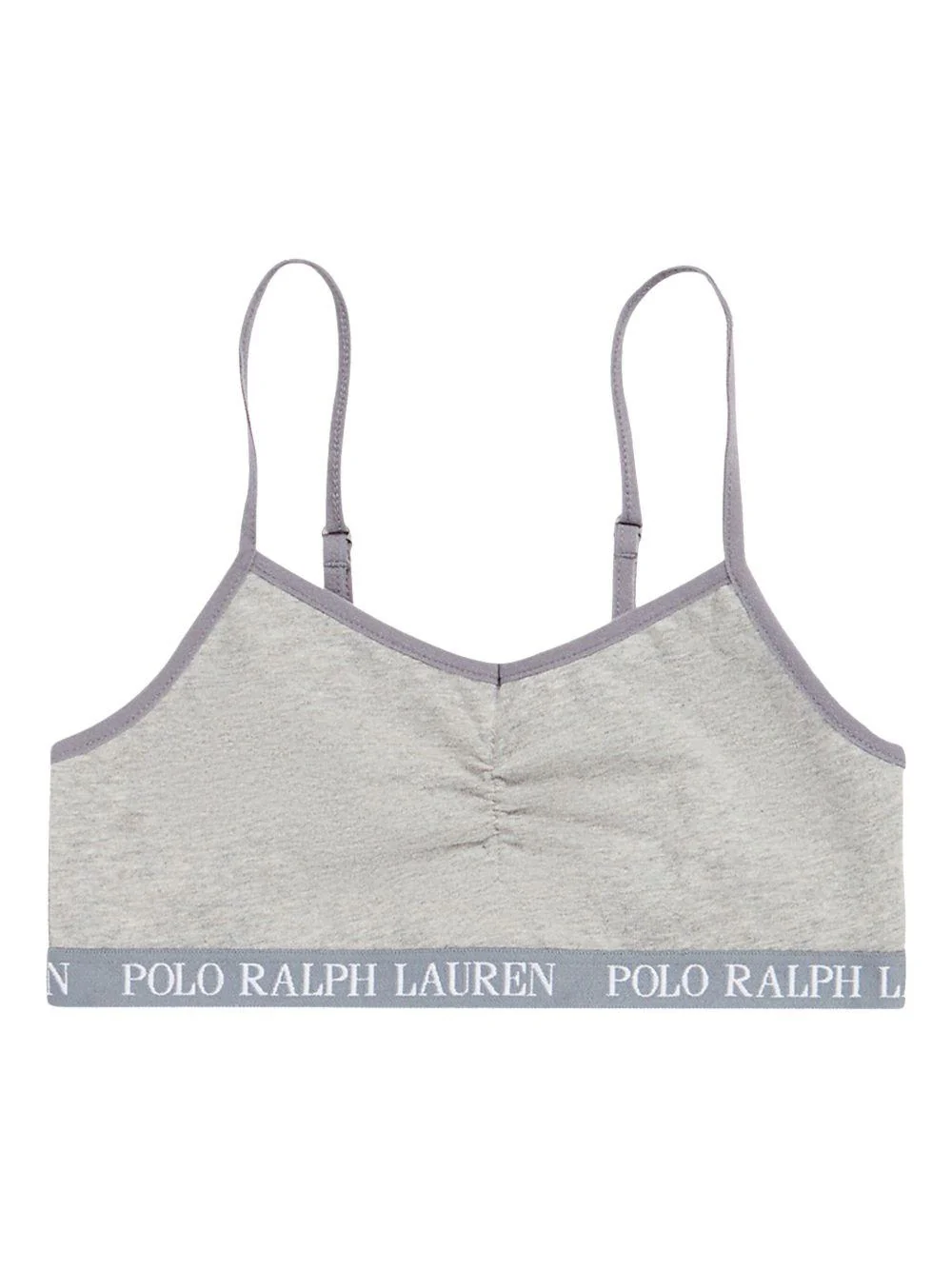 Set di due bralette per bambina Polo Ralph Lauren Kids grigie con spalline regolabili - Image 2