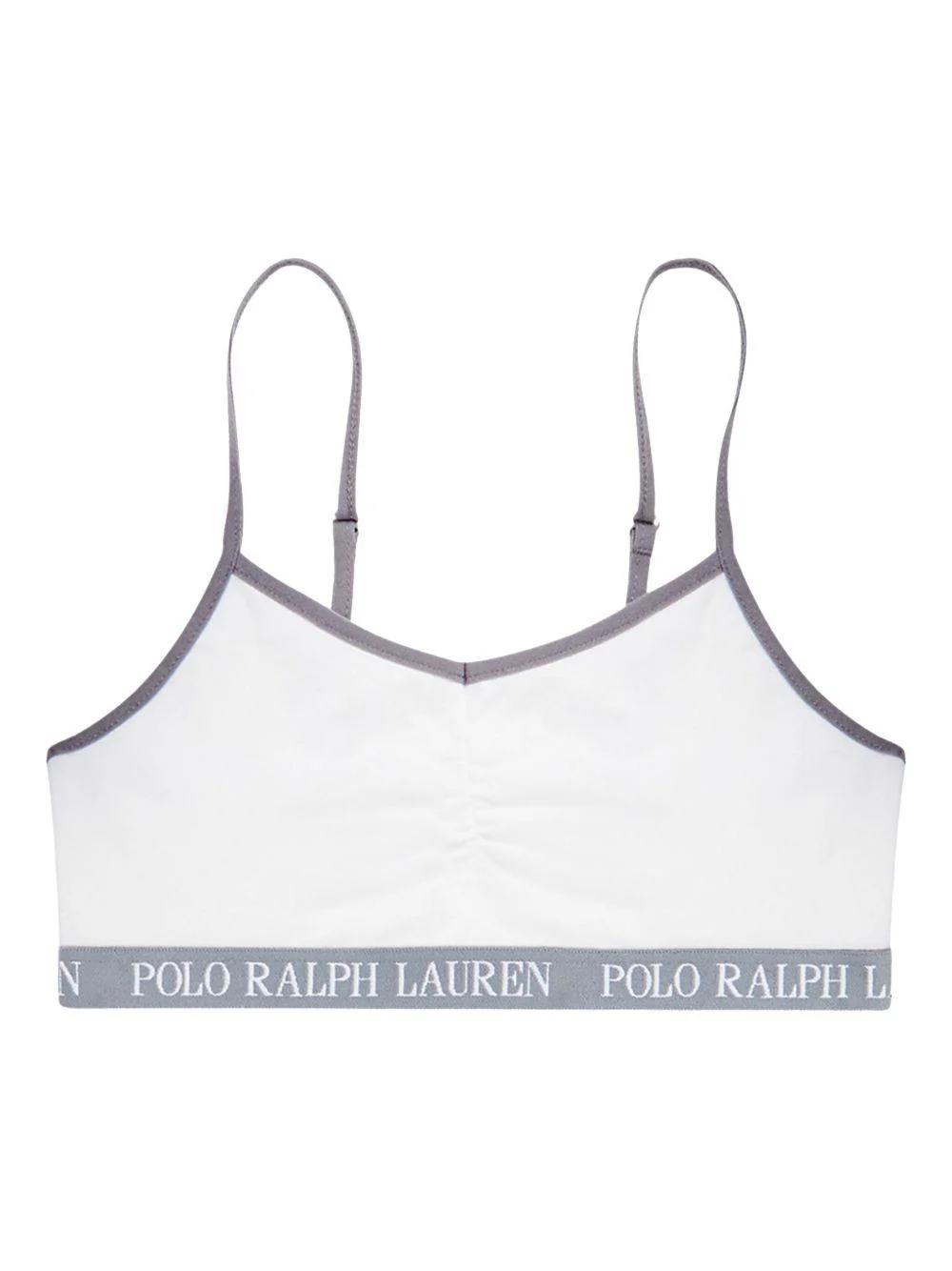 Set di due bralette per bambina Polo Ralph Lauren Kids grigie con spalline regolabili - Image 3