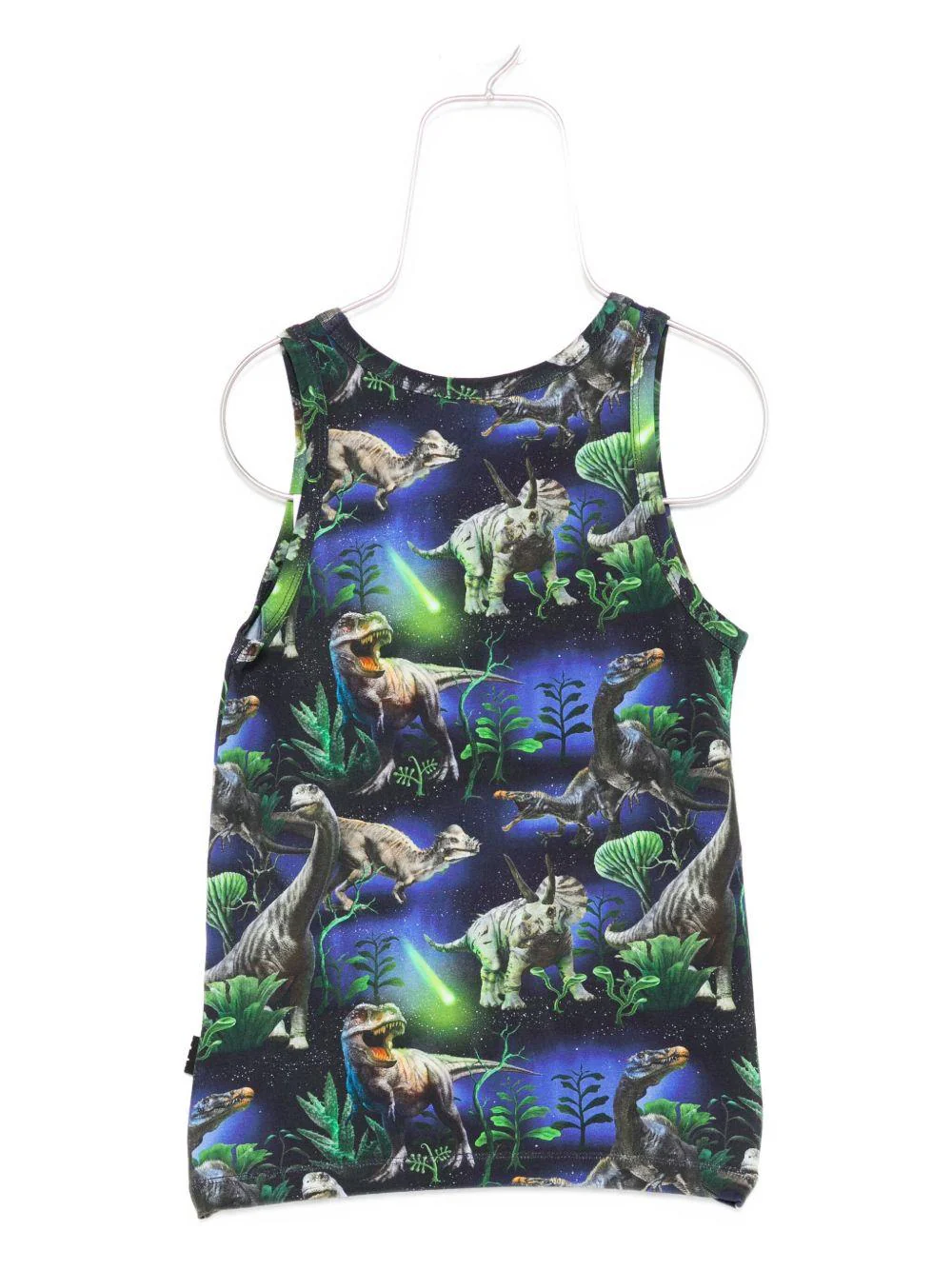 Set due canotte per bambino Molo blu con design dinosauro - Image 2