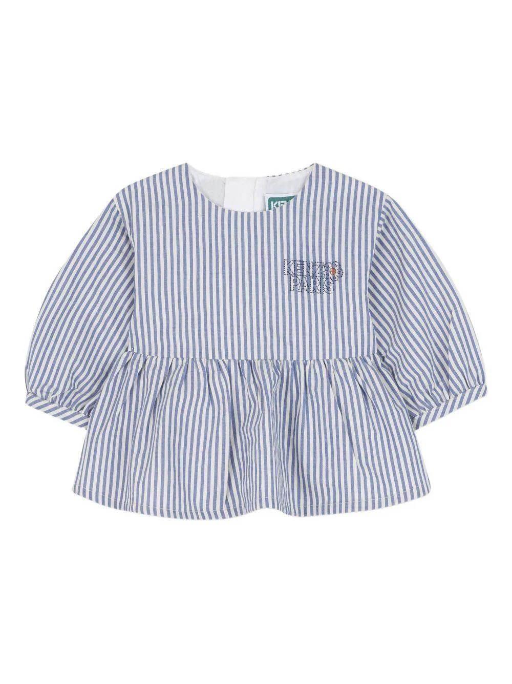Set due pezzi per neonata Kenzo Kids blu a righe - Image 3