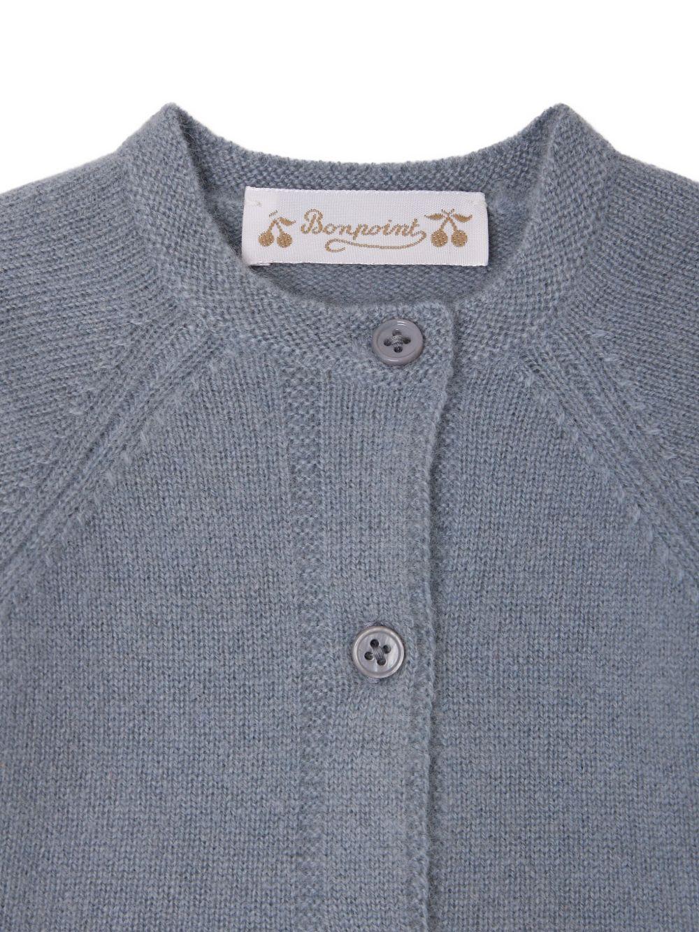 Set Jeannot per neonato Bonpoint grigio in cashmere - Image 3