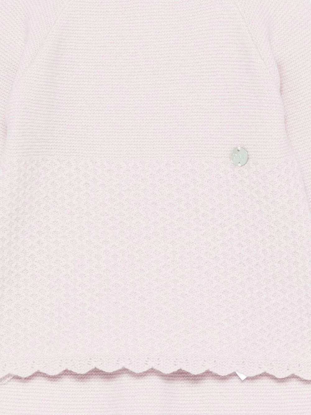 Set maglione e pantaloni per neonata Paz Rodríguez rosa con chiusura con bottoni - Image 3