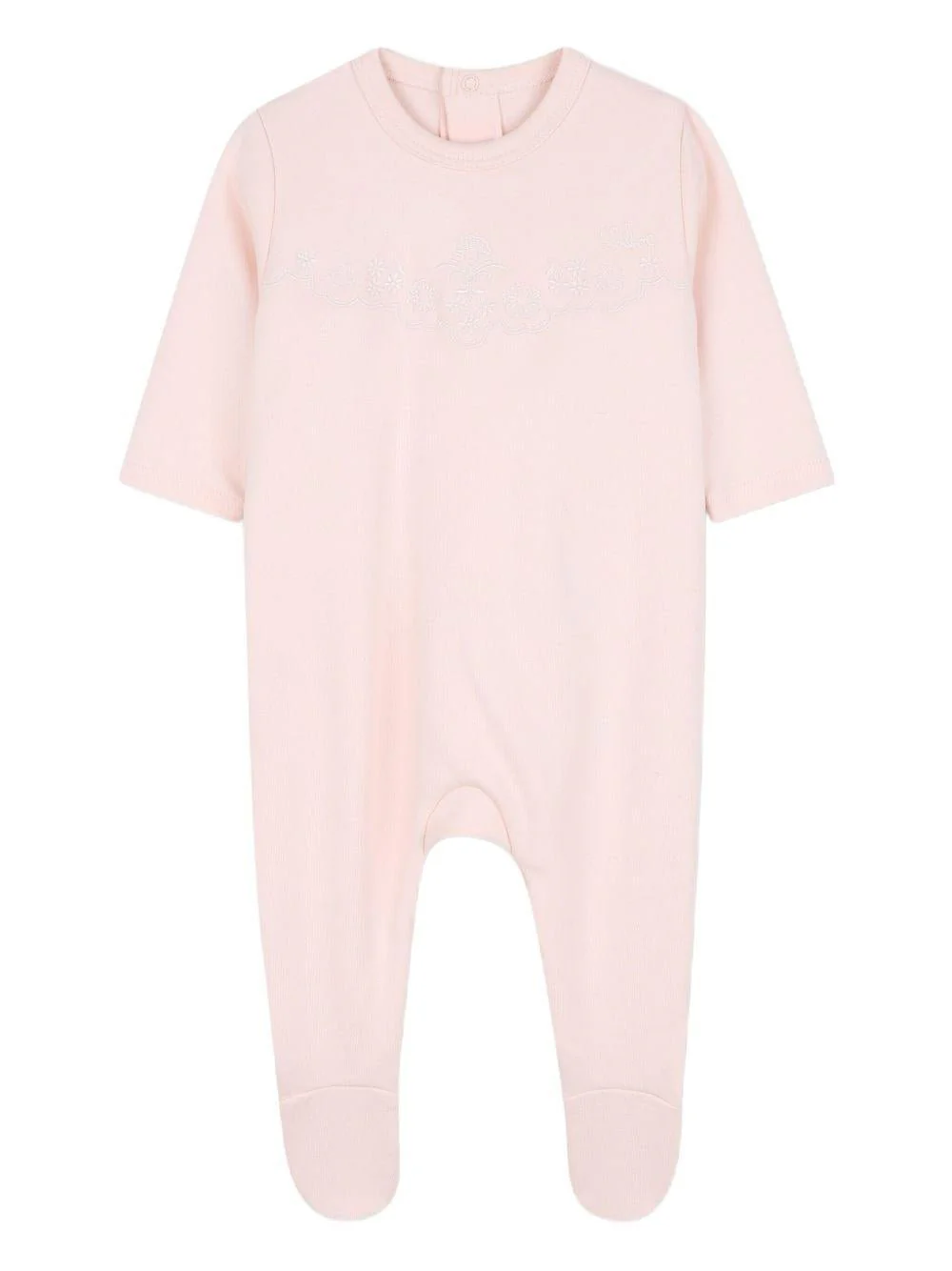 Set per neonata Chloé Kids rosa con logo ricamato - Image 4