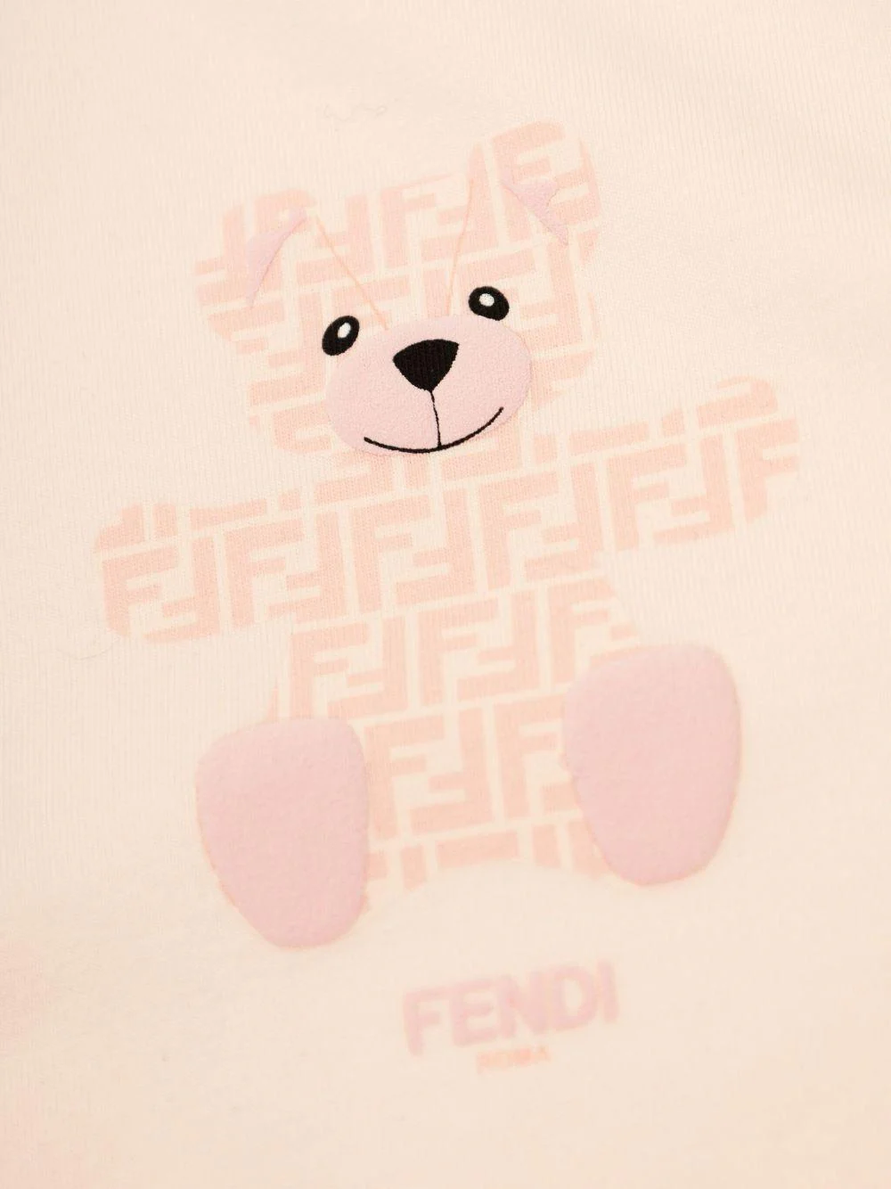 Set per neonati Fendi Kids rosa con motivo FF - Image 3