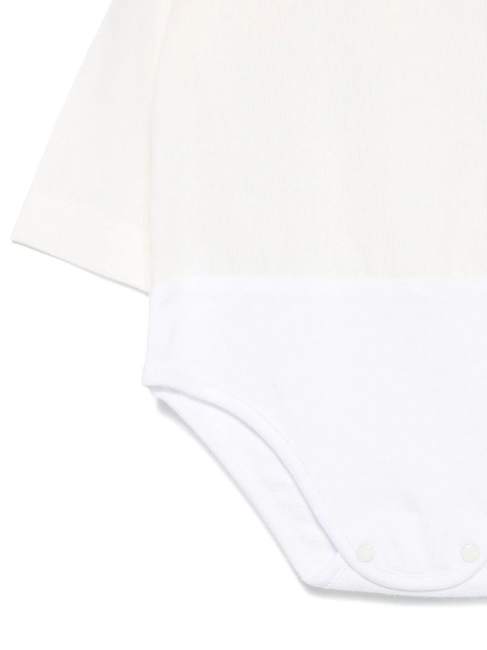 Set t-shirt e pantaloni per neonato La Stupenderia beige con colletto alla Peter Pan - Image 2