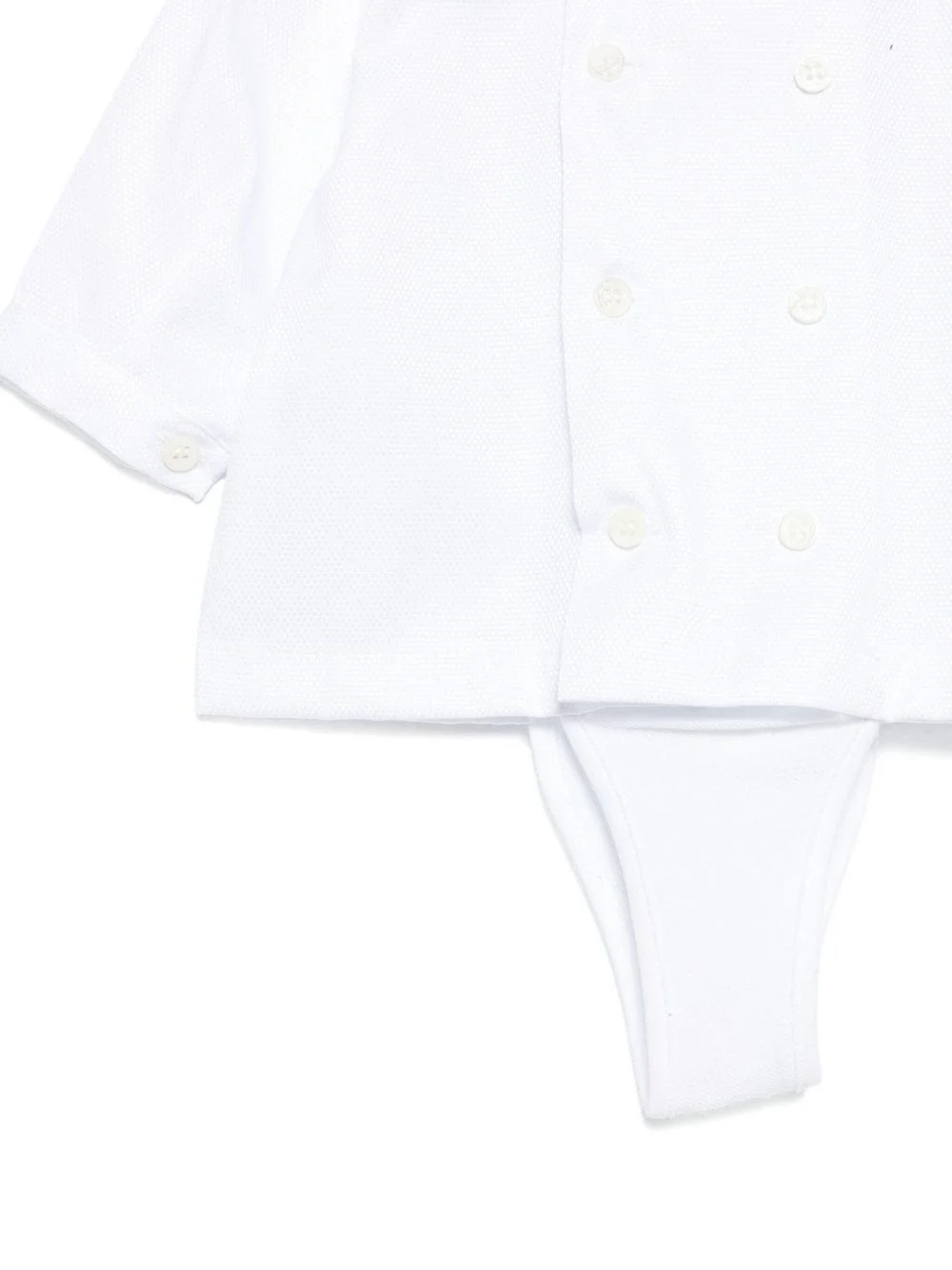 Set t-shirt e short per neonato La Stupenderia blu con colletto tondo - Image 2
