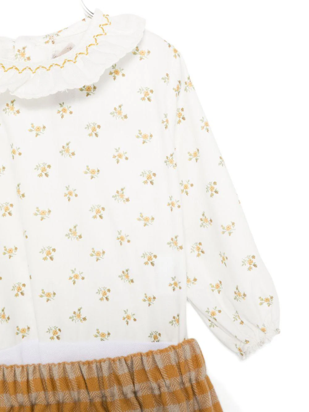 Set t-shirt e shorts per neonata La Stupenderia arancione con decorazione floreale - Image 3