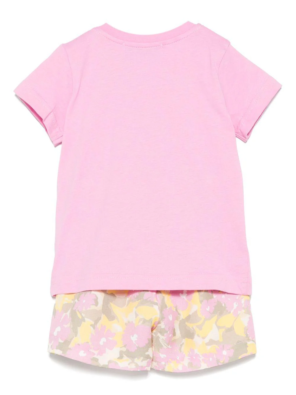 Set top e shorts per neonata MSGM Kids rosa a fiori - Image 2