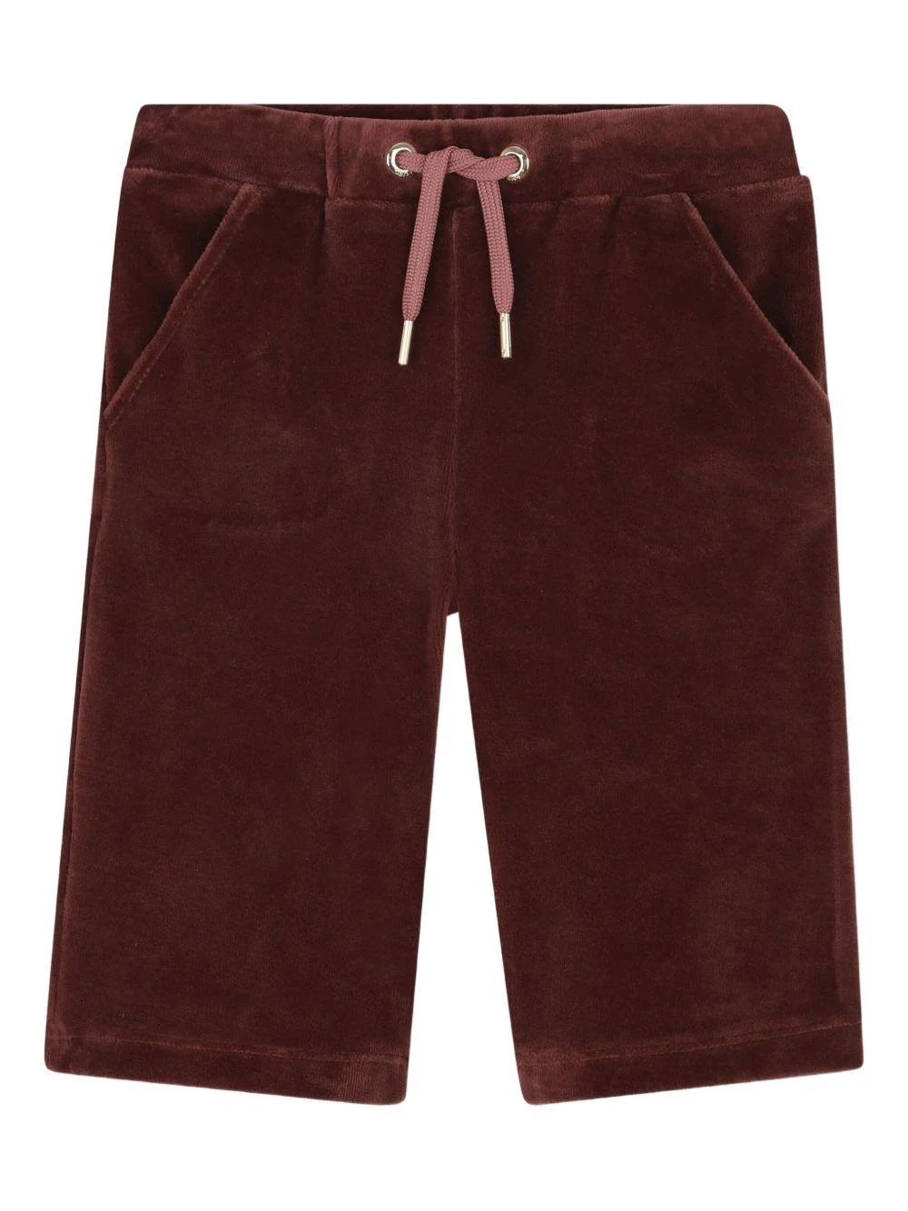 Set tuta sportiva per neonata Chloé Kids rosso con logo ricamato - Image 2