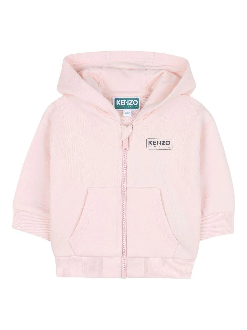 Set tuta sportiva per neonata Kenzo Kids rosa con stampa con logo posteriore - Image 5