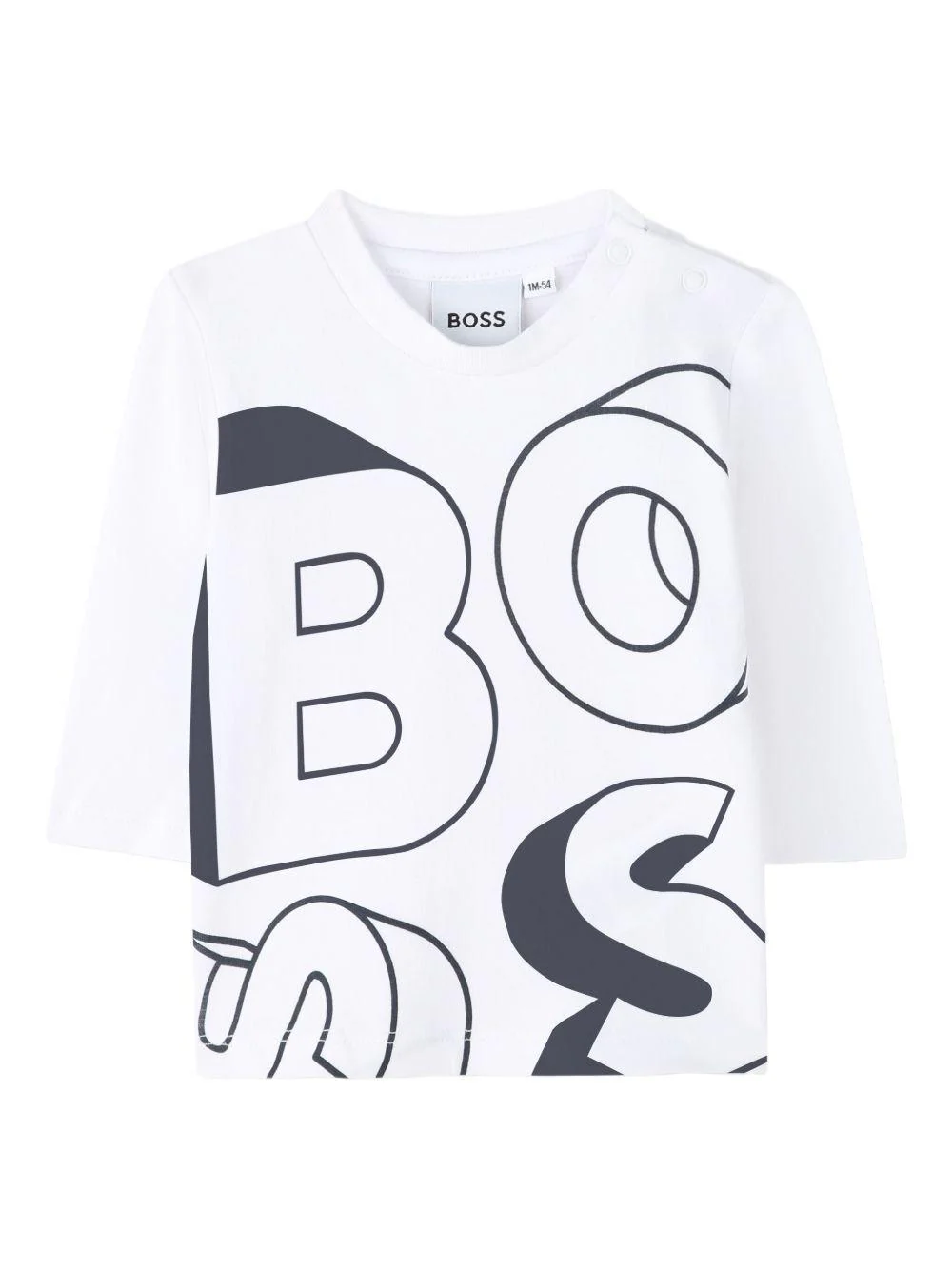 Set tuta sportiva per neonato Boss Kids beige con dettaglio logo - Image 3