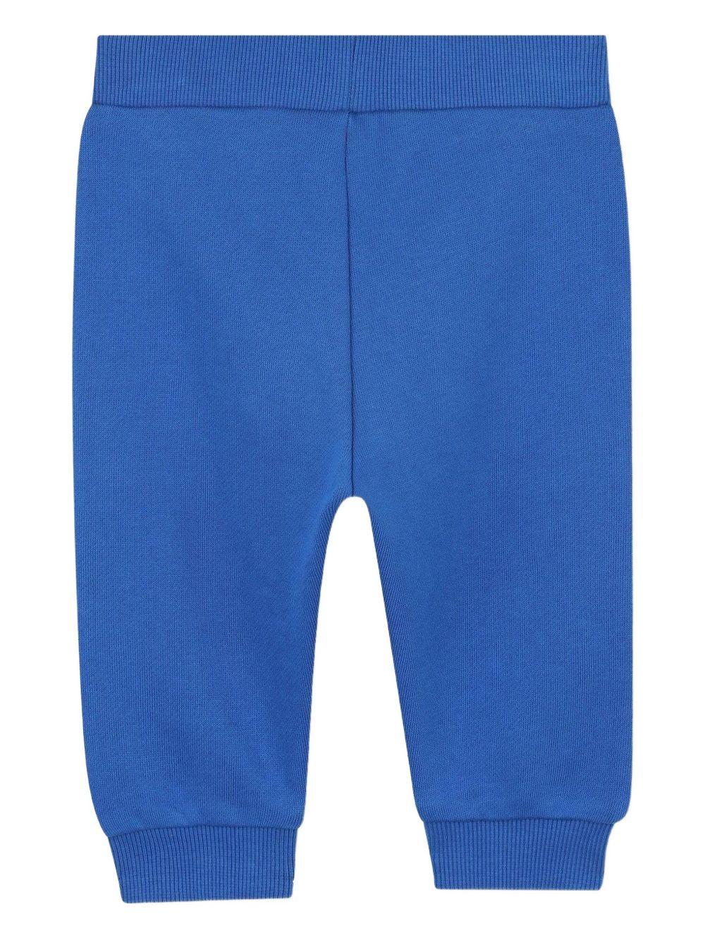 Set tuta sportiva per neonato Kenzo Kids blu con design stampa - Image 5