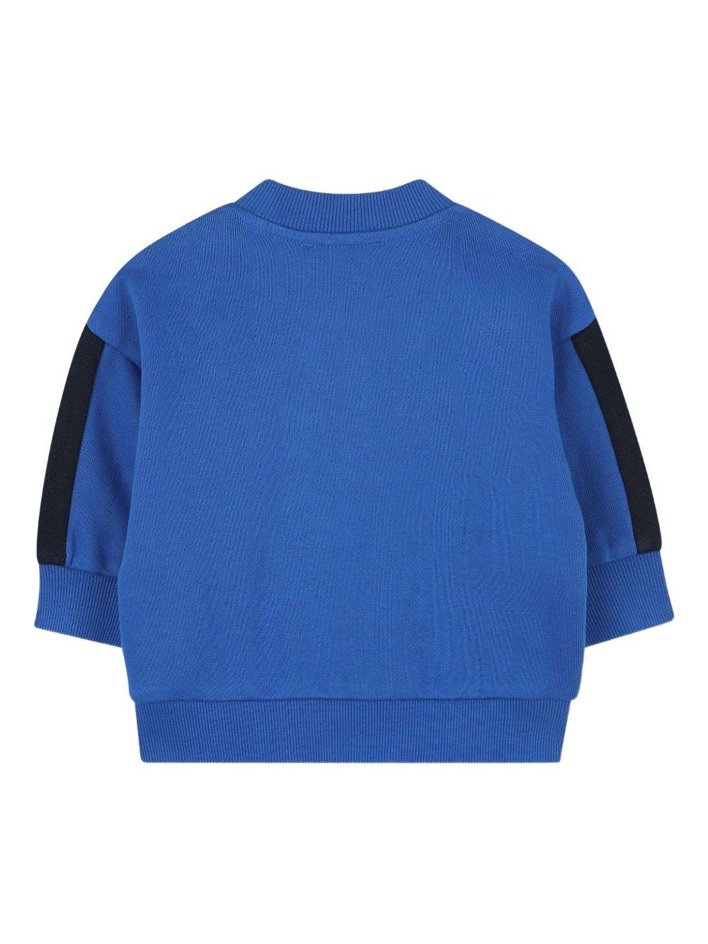 Set tuta sportiva per neonato Kenzo Kids blu con design stampa - Image 6