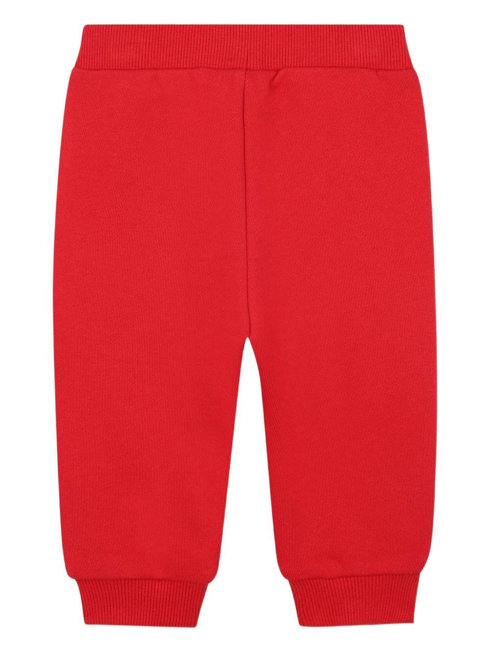 Set tuta sportiva per neonato Kenzo Kids rosso con logo - Image 2