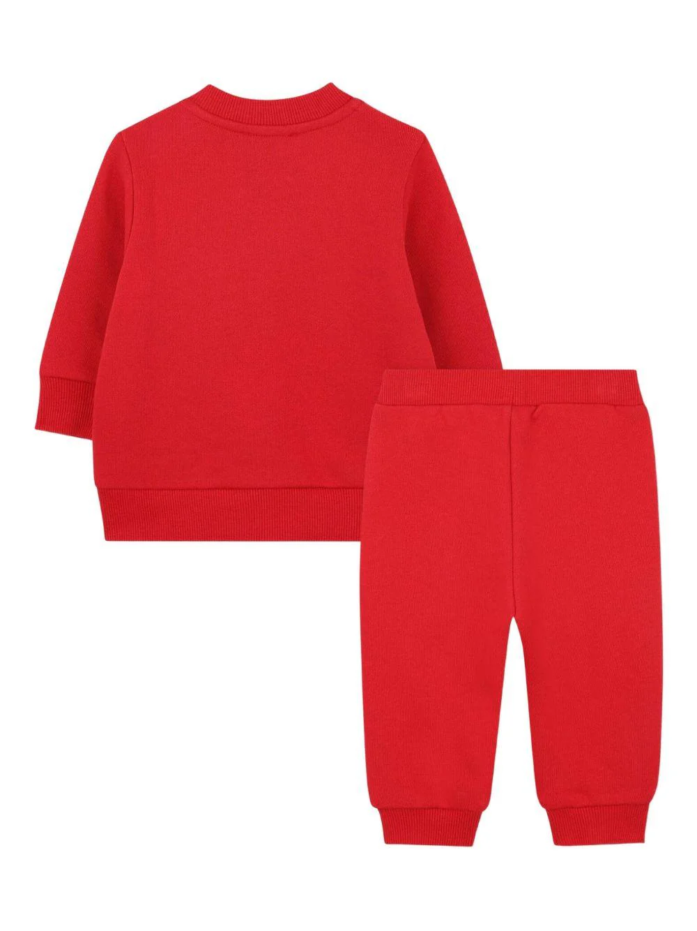 Set tuta sportiva per neonato Kenzo Kids rosso con logo - Image 4