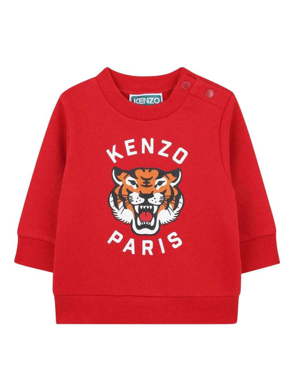 Set tuta sportiva per neonato Kenzo Kids rosso con logo - Image 6