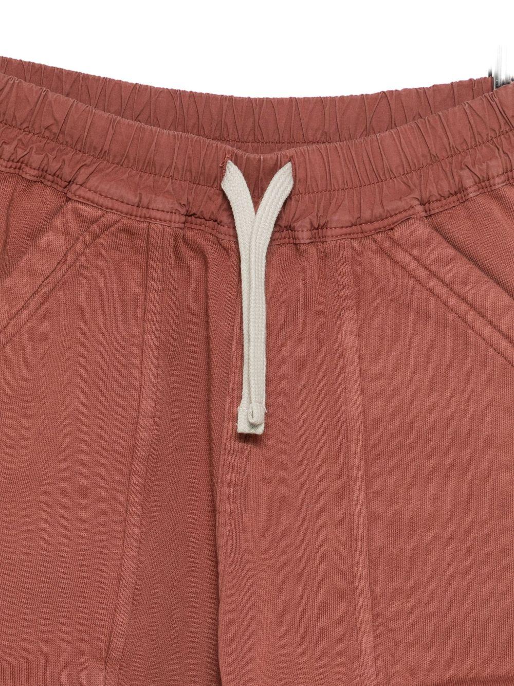 Shorts Cargo per bambino Rick Owens Kids marrone con ampia fascia elastica in vita - Image 3