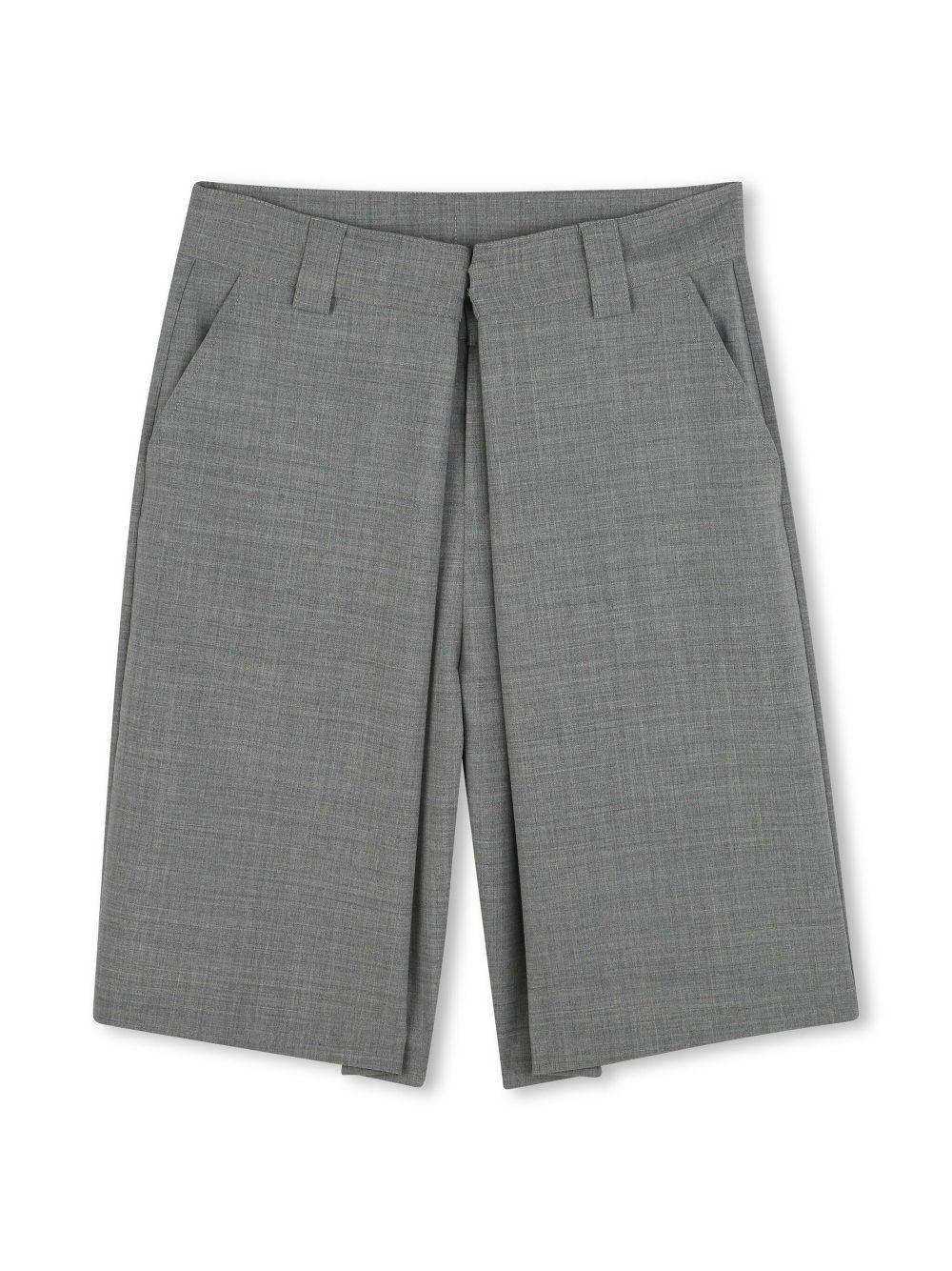 Shorts Ceremony per bambino Givenchy Kids grigio con passanti