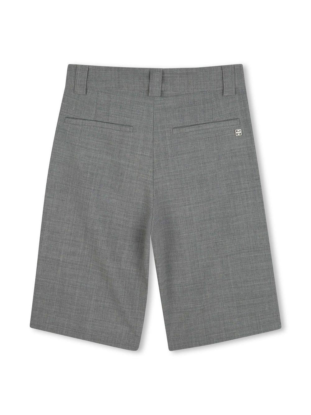 Shorts Ceremony per bambino Givenchy Kids grigio con passanti - Image 2