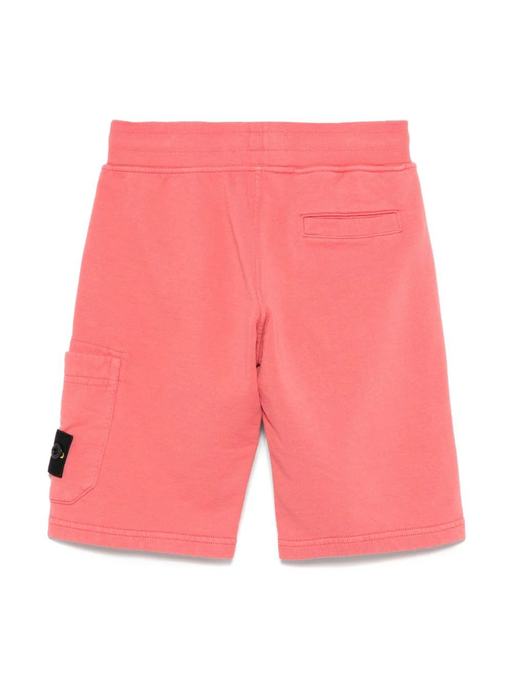Shorts con applicazione Compass per bambino Stone Island Junior rosa con tasca laterale - Image 3