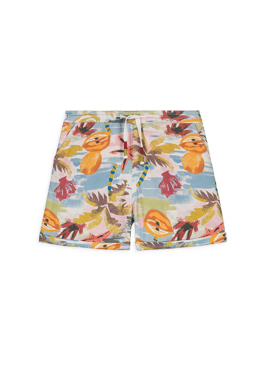 Shorts con fantasie per bambino Louise Misha Kids multicolor con tasche laterali