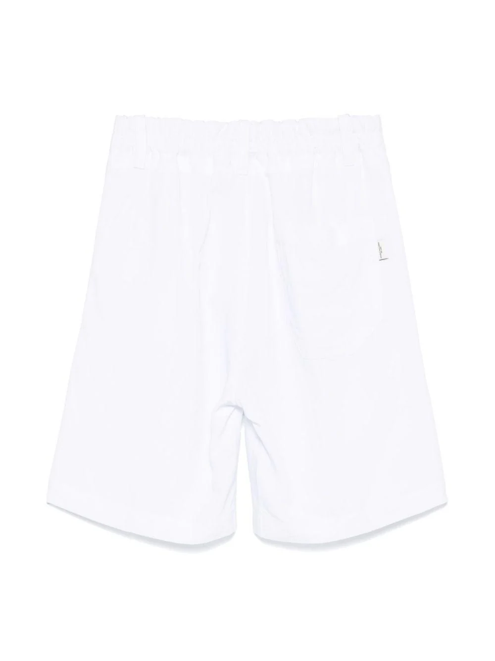 Shorts con pieghe per bambino Paolo Pecora Kids bianco con chiusura frontale - Image 3