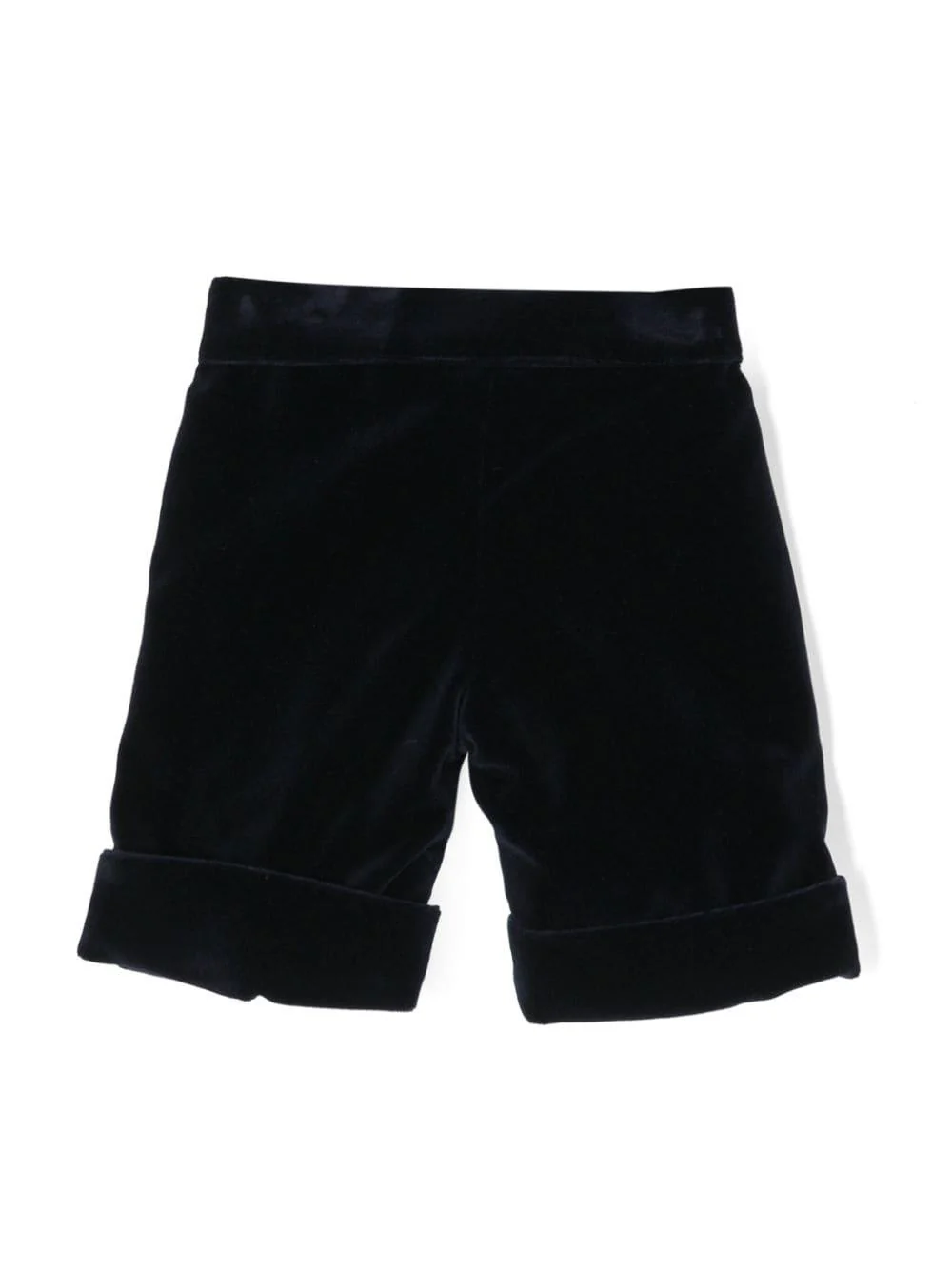 Shorts con ruches per neonato La Stupenderia blu con dettaglio con pince - Image 3