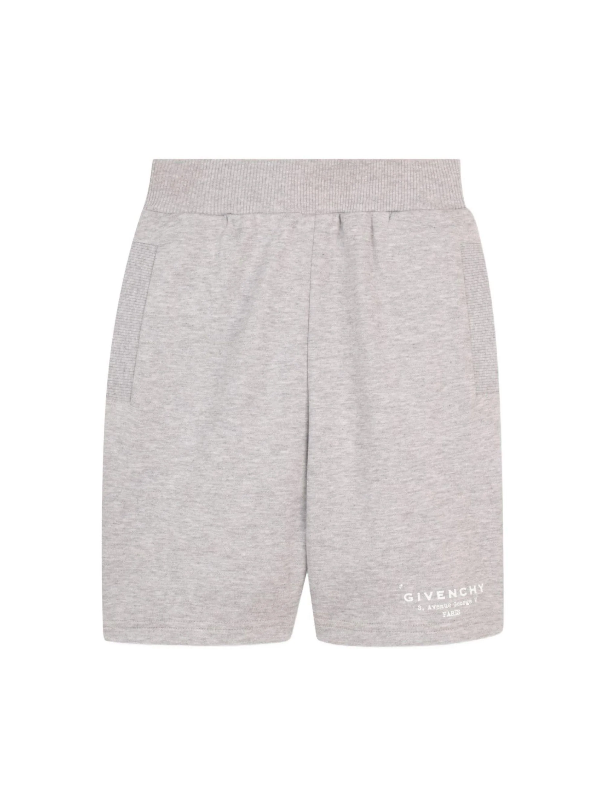 Shorts da bambino Givenchy Kids grigio con stampa logo