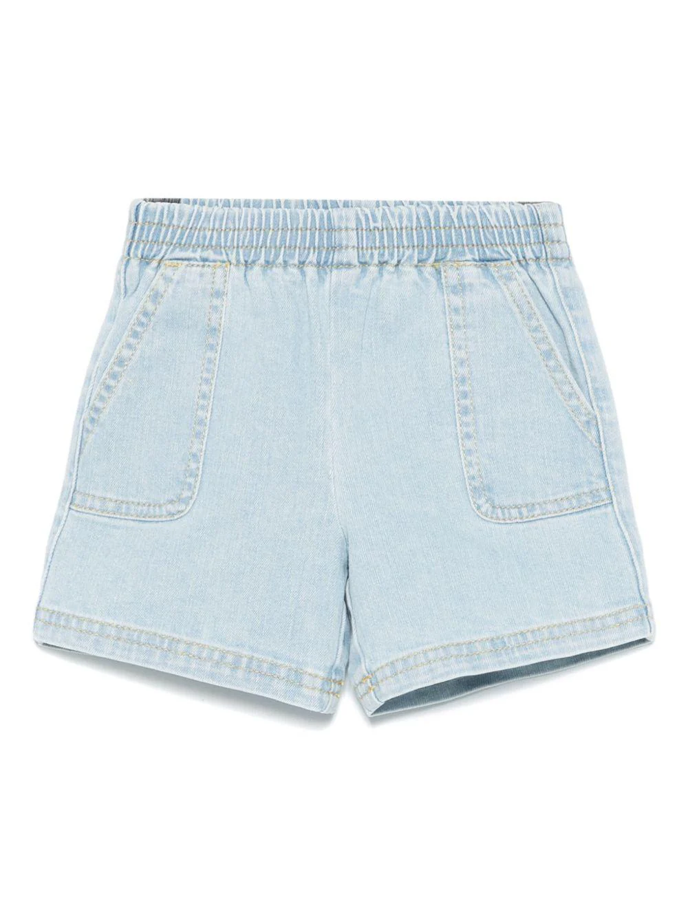 Shorts denim con motivo Pegaso per neonato ETRO KIDS azzurro con due tasche laterali