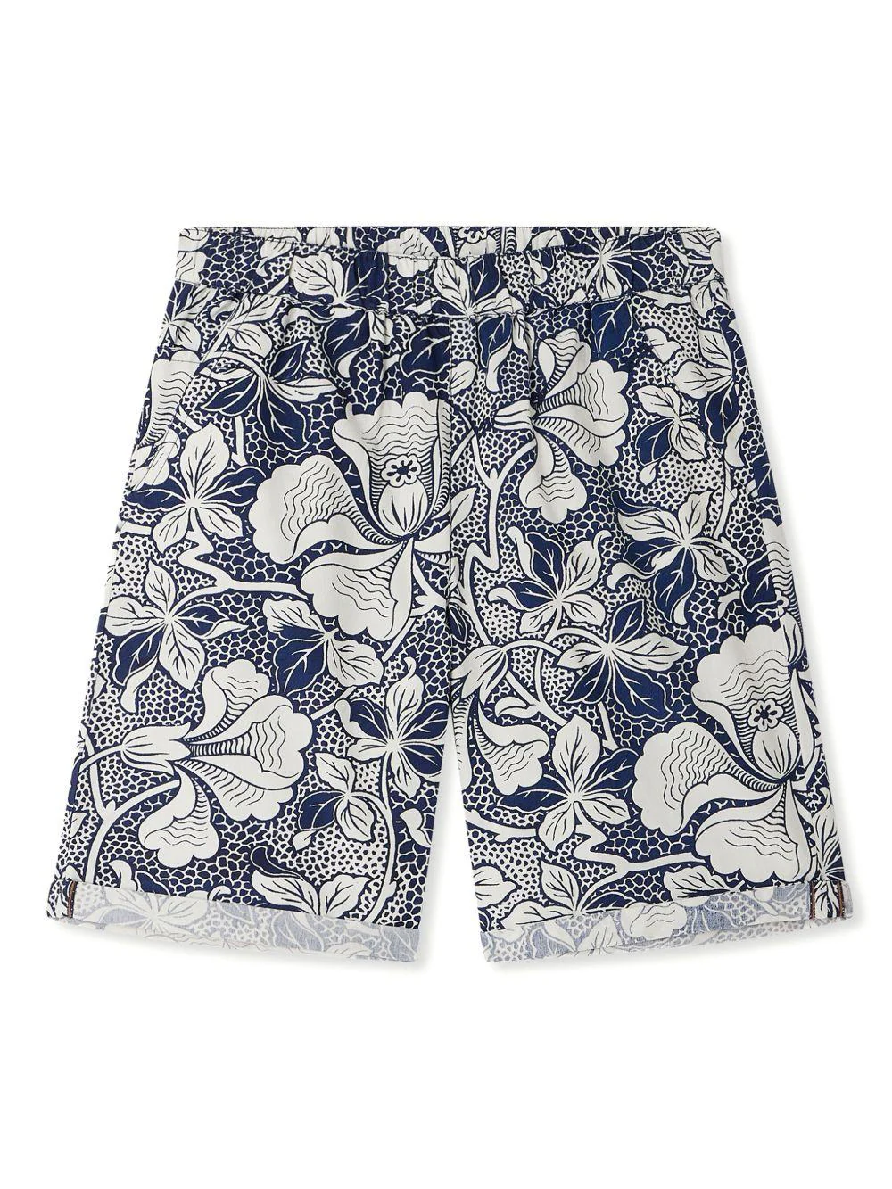 Shorts Erno per bambino Bonpoint blu con stampa fiori