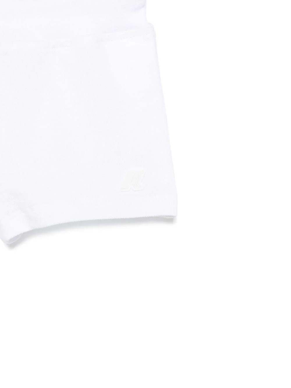 Shorts Noisette per neonato K Way Kids bianco con logo in gomma - Image 3