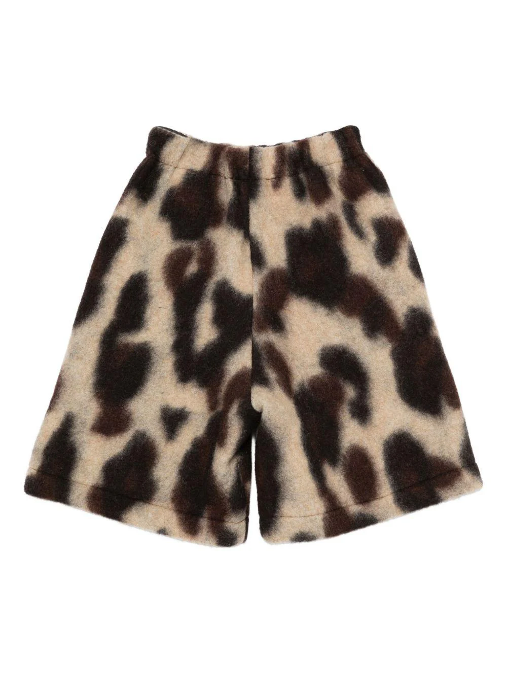 Shorts per bambina Douuod Kids beige con stampa astratta - Image 3