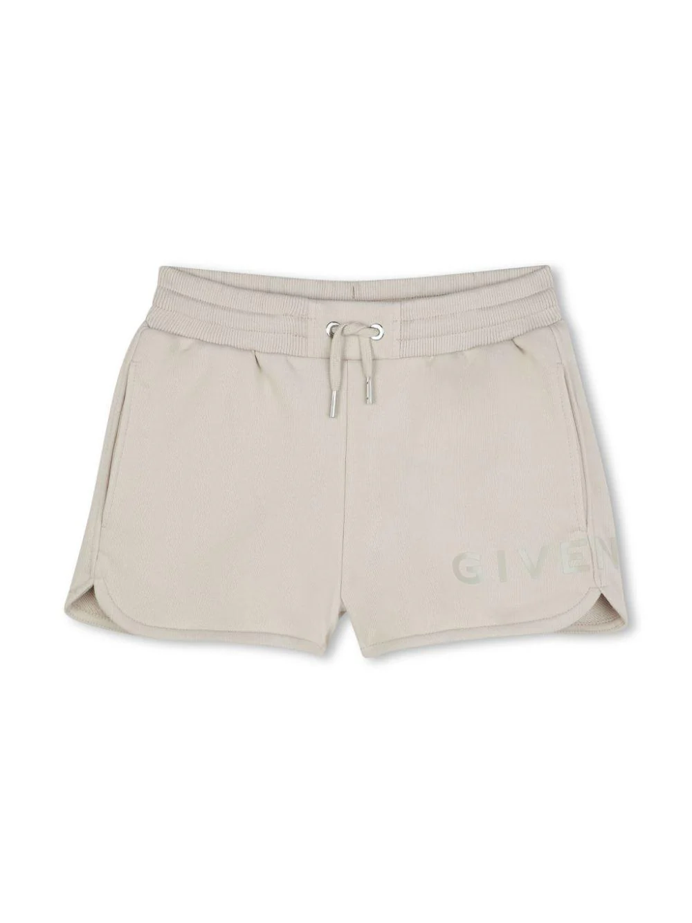 Shorts per bambina Givenchy Kids grigio con logo sulla gamba