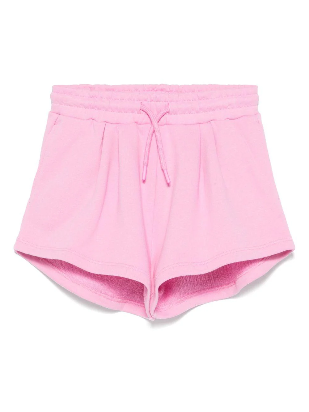 Shorts per bambina MSGM Kids rosa in cotone con logo
