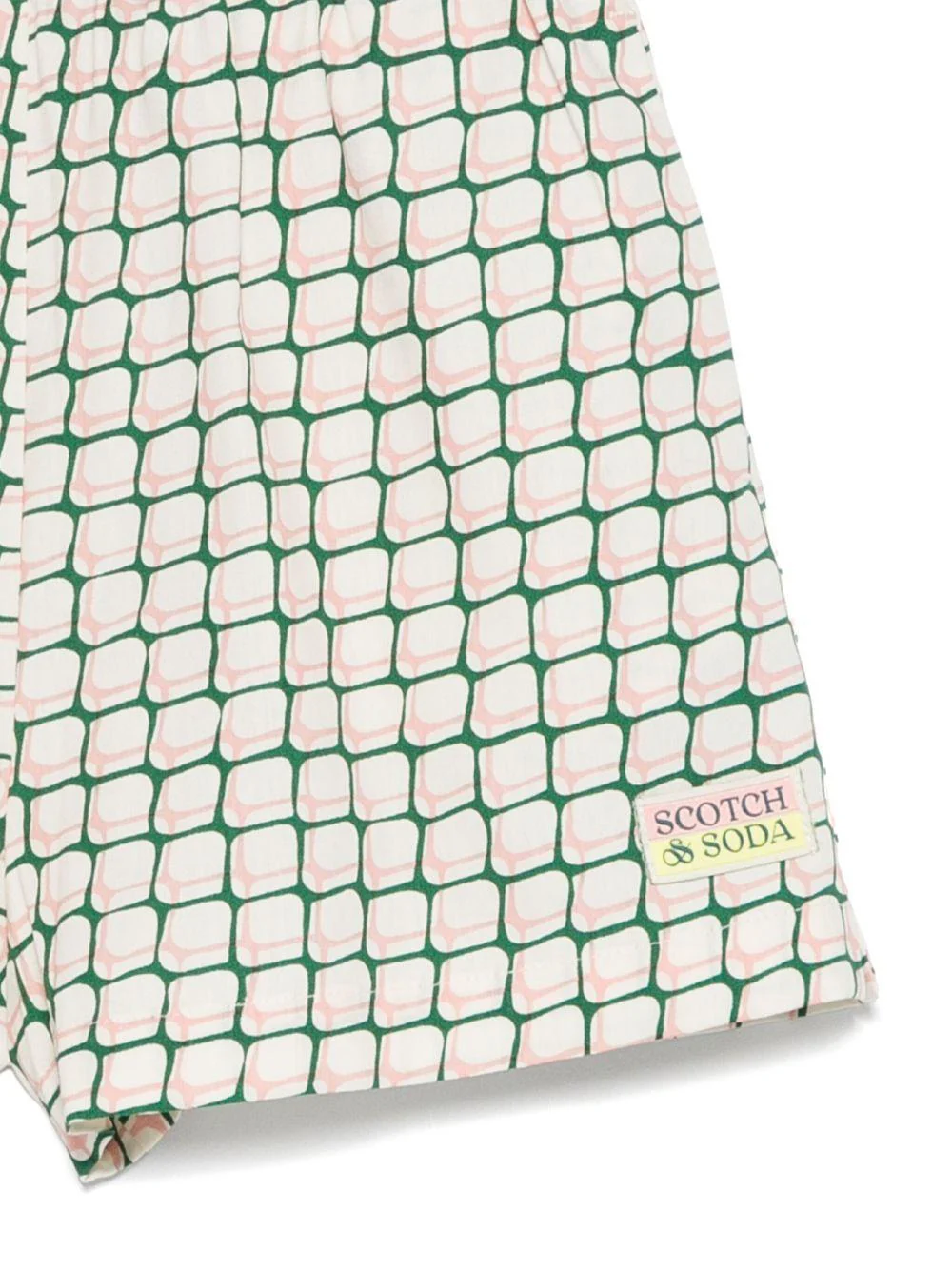 Shorts per bambina Scotch & Soda Kids beige con stampa - Image 3