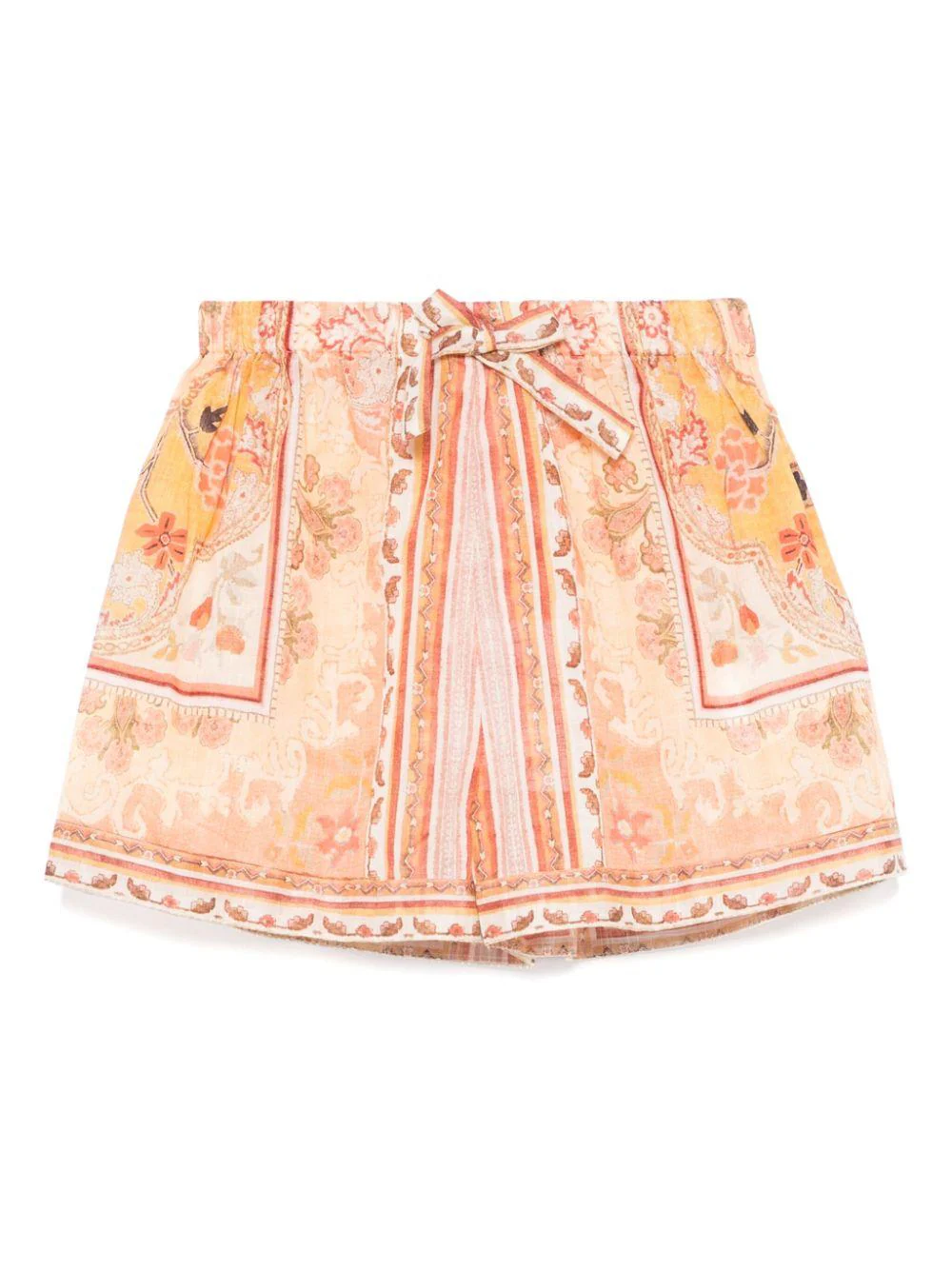 Shorts per bambina ZIMMERMANN Kids Wylie multicolore con stampa grafica all-over