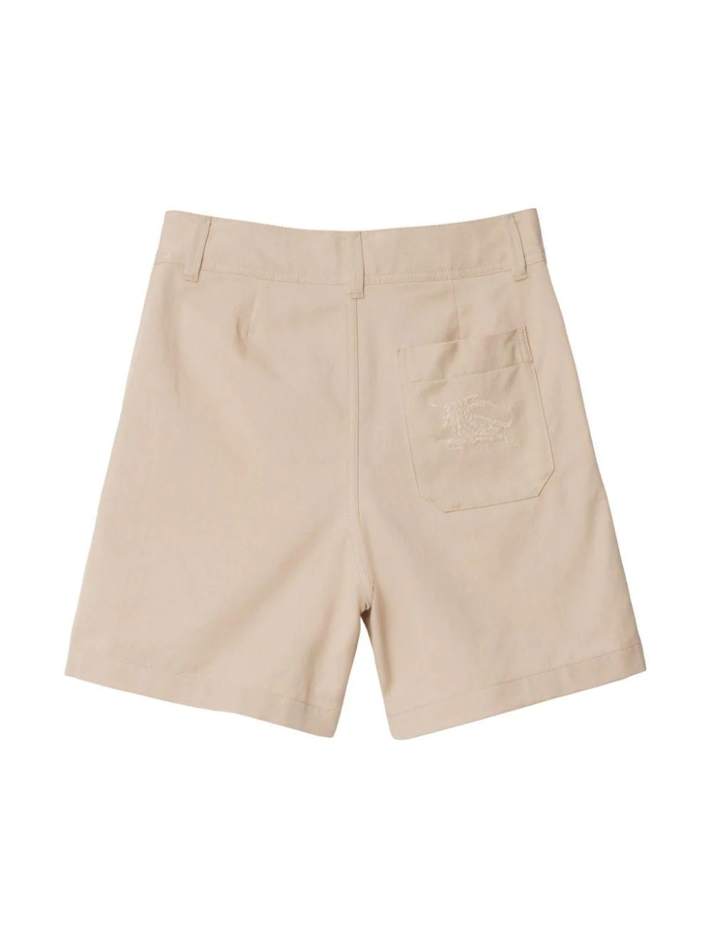 Shorts per bambino Burberry Kids beige con motivo con ricamo Equestrian Knight sul retro - Image 3