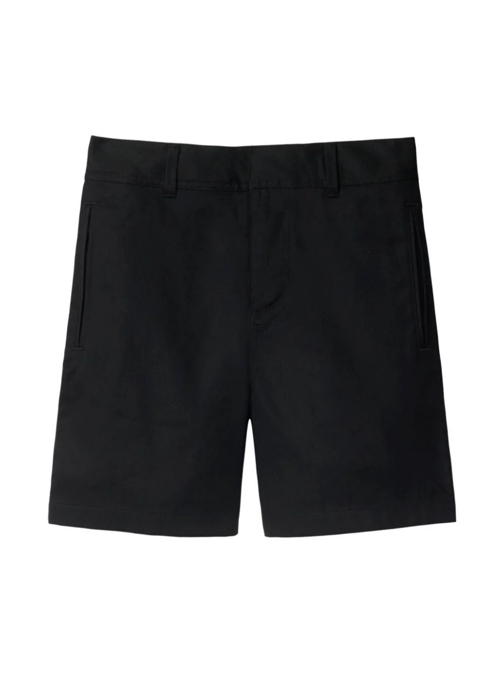 Shorts per bambino Burberry Kids nero con motivo con ricamo Equestrian Knight sul retro