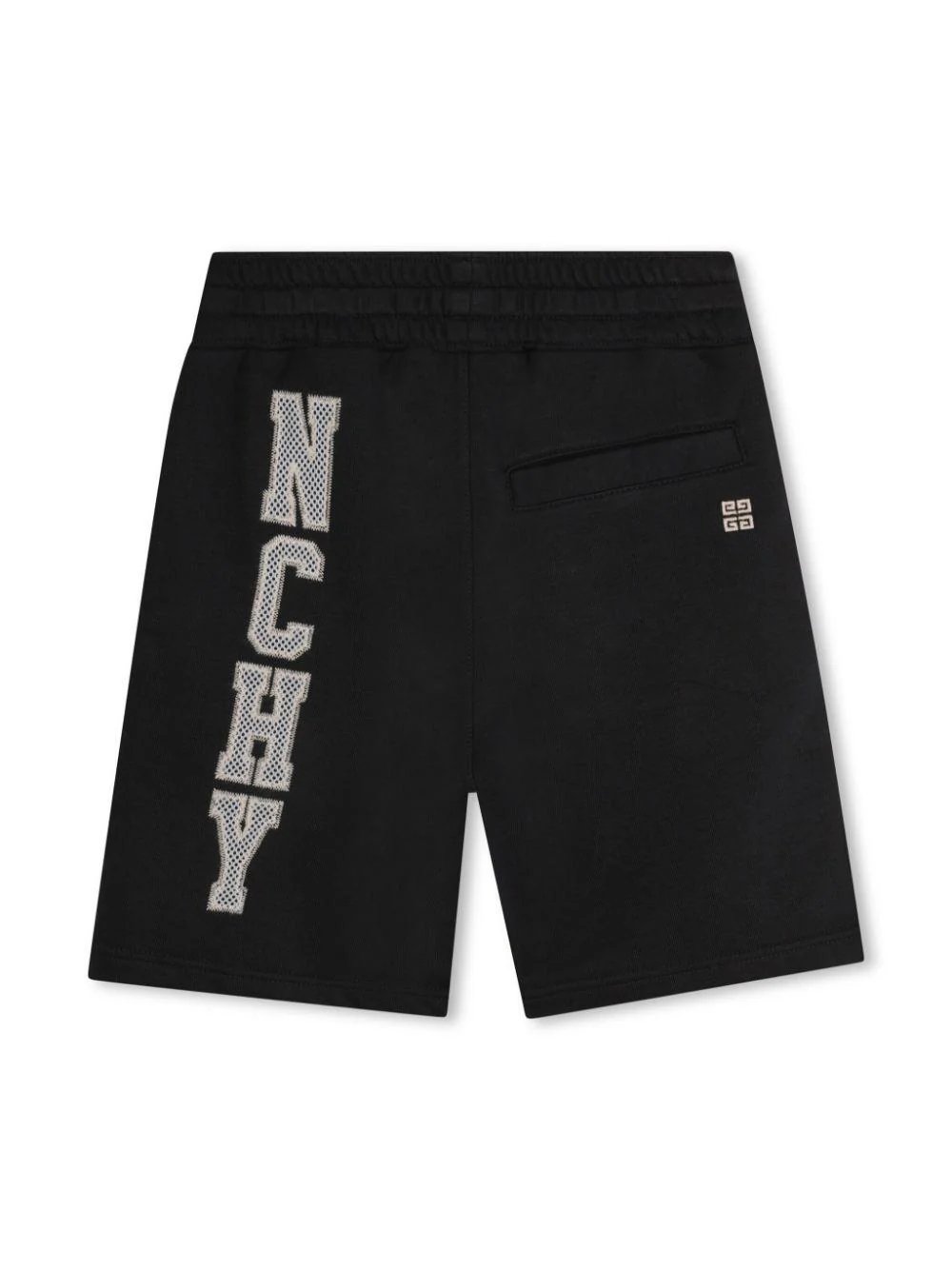 Shorts per bambino Givenchy Kids nero con ricamo logo sulla gamba - Image 2