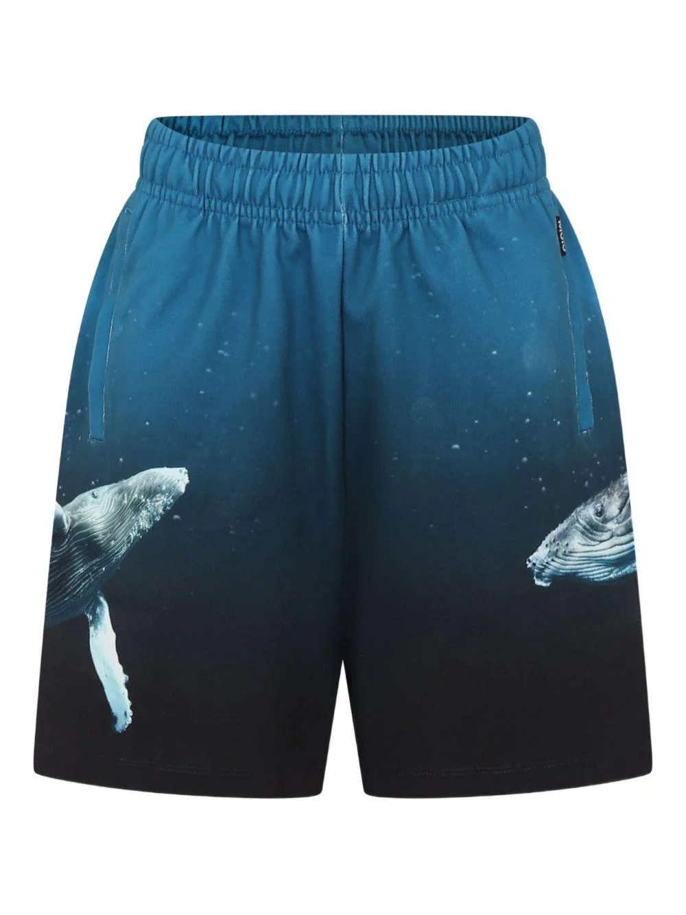 Shorts per bambino Molo blu con stampa grafica