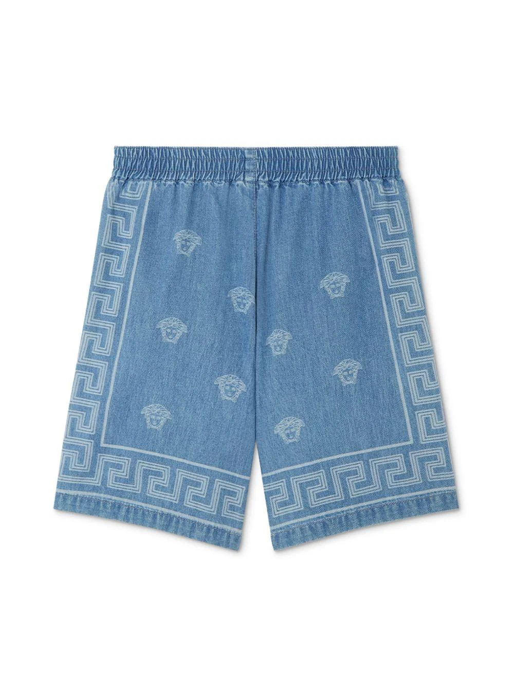 Shorts per bambino Versace Kids Medusa Bandana in denim con motivo testa di Medusa - Image 2