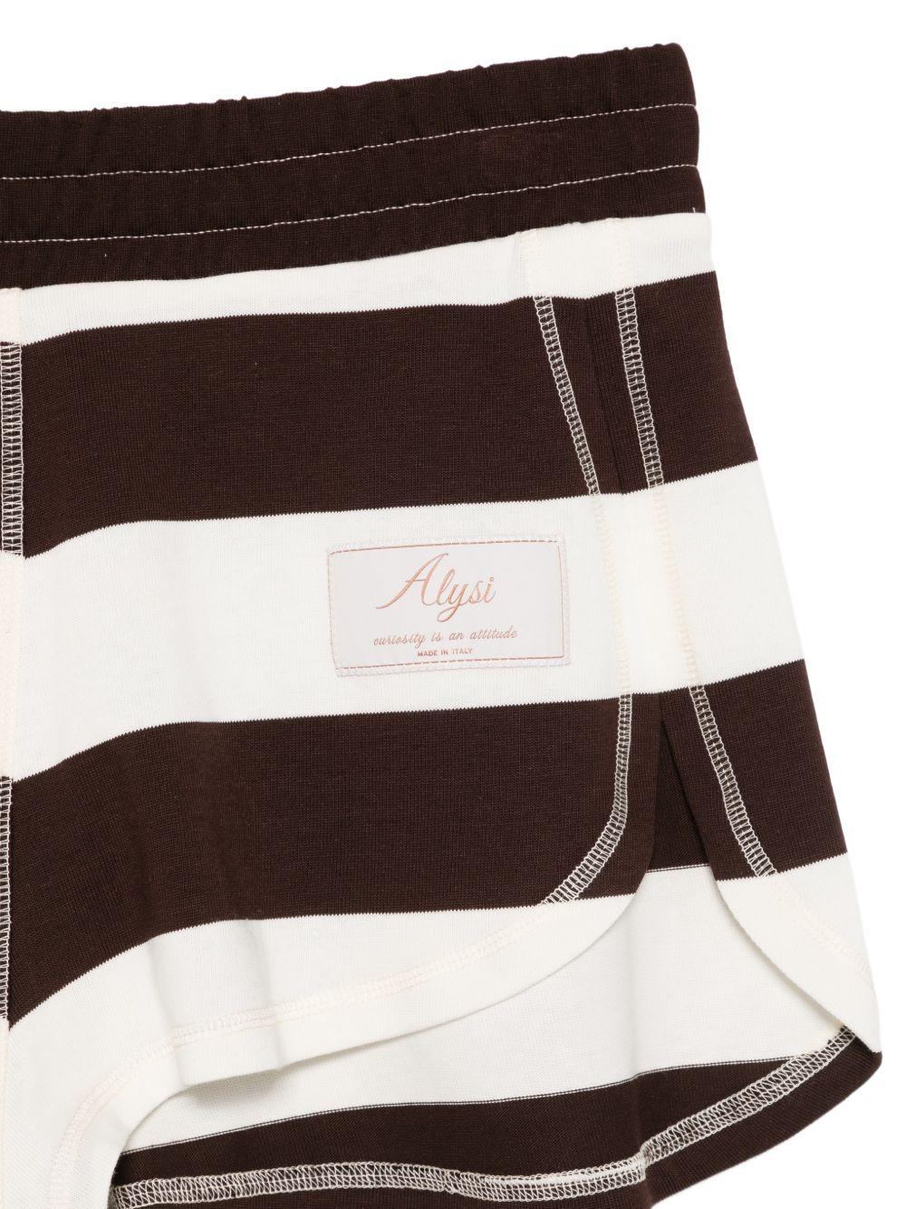 Shorts per donna Alysi multicolore con design a righe - Image 3