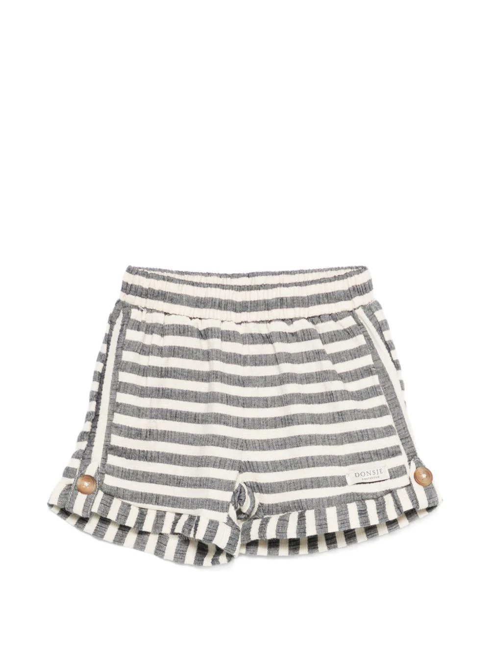 Shorts per neonata Donsje multicolor con design a righe