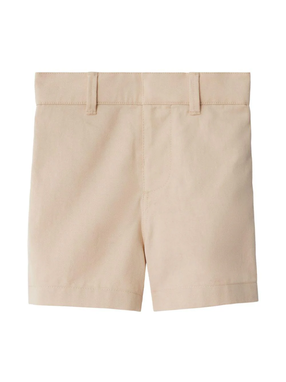 Shorts per neonato Burberry Kids beige con motivo con ricamo Equestrian Knight sul retro