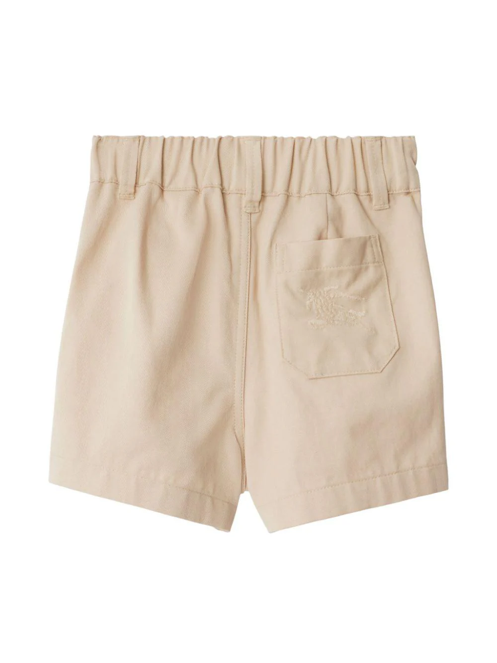 Shorts per neonato Burberry Kids beige con motivo con ricamo Equestrian Knight sul retro - Image 2