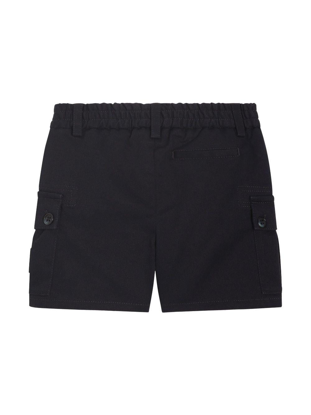 Shorts per neonato Dolce & Gabbana Kids blu con tasche laterali - Image 2