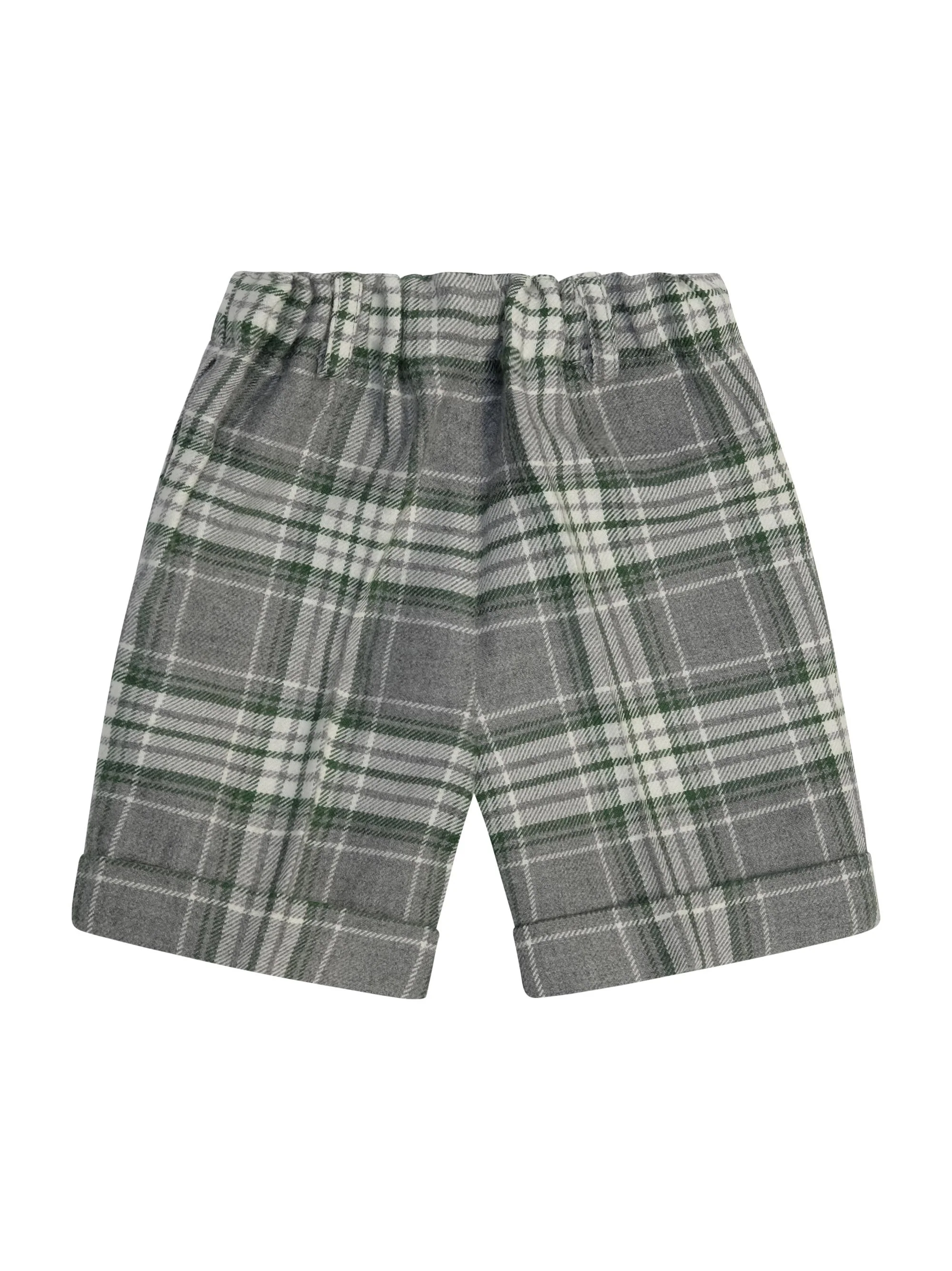 Shorts per neonato Paio Crippa multicolor con motivo a quadri